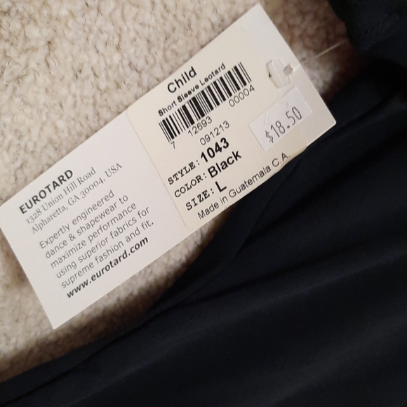 Eurotard Child Short Sleeve Leotard - Picture 4 of 7